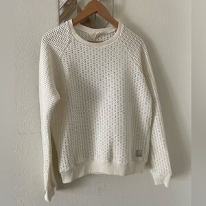 Maaji activewear open crochet knit long sleeve